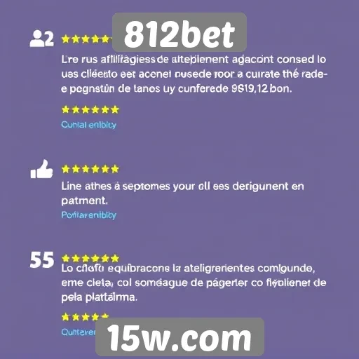 Avaliações de usuários sobre o atendimento ao cliente no 812bet