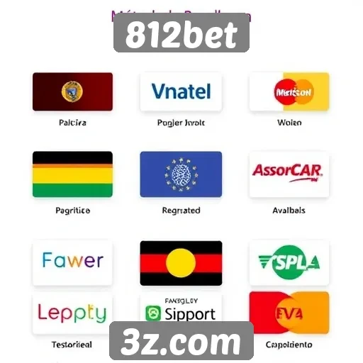 Comparativo de métodos de pagamento no 812bet